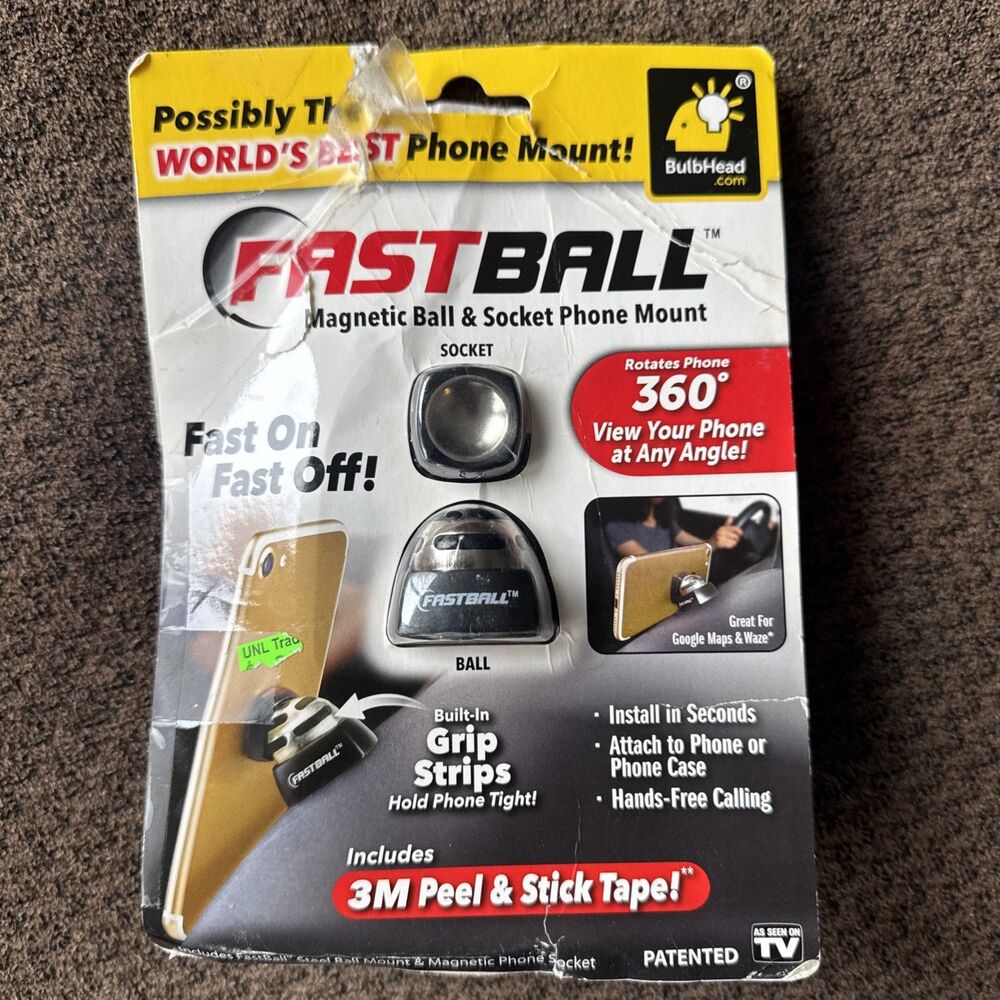 New Fastball BulbHead Universal 360 Degree Car Dashboard Cellphone Holder